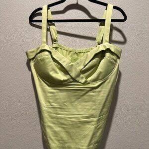 Deadly Dames Women's Lime Green Sleeveless Top - Size XL